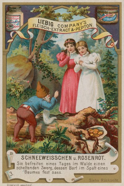 Blanche-Neige et Rose-Rouge Aident le Nain avec sa Barbe - European School